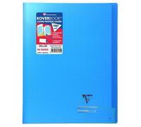 Clairefontaine Cahier piqué Koverbook 24x32 cm 96 p. petits carreaux 5x5 90 g PEFC polypro bleu