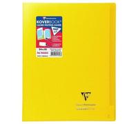 Clairefontaine Koverbook Cahier Piqure 96 Pages Avec Rabats - 240 X 320 Mm - 5 X 5 Papier Pefc 90 G - Jaune