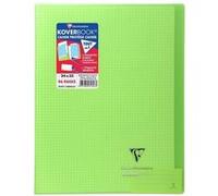 Clairefontaine Cahier piqué Koverbook 24x32 cm 96 pages petits carreaux papier 90 g Vert