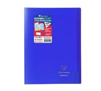 Clairefontaine Koverbook Cahier Piqure Avec Rabats - 210 X 297 Mm - 96 Pages - Seyes Papier Pefc 90 G - Bleu Marine