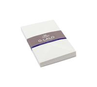 Clairefontaine Lalo 21400L - Un paquet de 25 enveloppes doublées gommées 11,4x16,2 cm, Vergé de France, Blanc