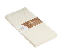 Clairefontaine Lalo 22616L - Un paquet de 20 enveloppes gommées 11x22 cm 120g, papier Paille, Crème
