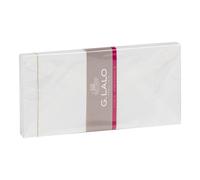 20 enveloppes DL (110x220mm) Toile Impériale doublées gommées - Blanc