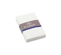 25 enveloppes visite (90x140mm) Vergé de France doublées gommées - Blanc