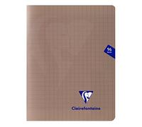 CLAIREFONTAINE Lot de 3 Cahiers MIMESYS Piqué Polypro 17 x 22 cm 96 pages 90g Séyès Noir
