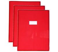 Calligraphe Protège-cahiers Cristalux PVC 22/100ème 24x32 cm Rouge