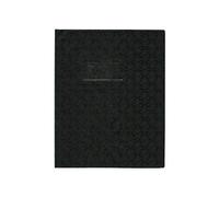 CLAIREFONTAINE Lot de 5 Protège-cahiers Grain Losange 18/100ème 17x22, noir