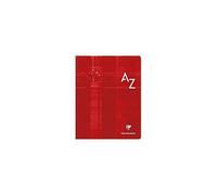 Clairefontaine Metric Lot De 2 Cahier Grands Carreaux Sans Spirales Avec Répertoire Alphabétique 17x22cm Coloris Assortis
