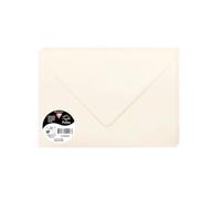 Clairefontaine Paquet de 20 Grandes Enveloppes 16,2x22,9cm Blanc naturel - 120g/m² - Format C5 - Fermeture gommée - Invitation Evénements et Correspondance - Gamme Pollen - Papier Lisse - Réf. 56040C