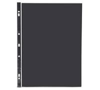 Clairefontaine PDSA4Z - Un paquet de 10 pochettes polypro (plastique) 150 microns avec feuille noire, 21x29,7 cm (pour press-book Clairefontaine BPCJ1A4BKZ)