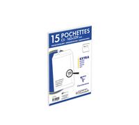 Clairefontaine Pochette blanche recy C5 162 x 229 mm 120g sans fenêtre - Autocollante avec bande protectrice - Lot de 15