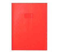 CLAIREFONTAINE Protège cahier 24 x 32 rouge avec petit rabat marque page