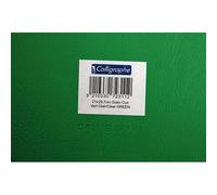 Calligraphe Protège-cahier Grain cuir PVC 22/100ème 17x22 cm Vert sapin