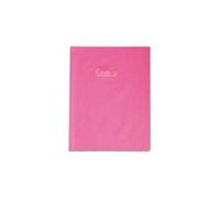 Protège-cahiers grain cuir PVC 22/100ème A4 - Rose