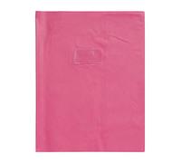 Protège-cahiers grain cuir PVC 22/100ème 24x32 cm - Rose