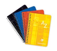 Clairefontaine Répertoire à spirales 9,5 x 14 cm - 100 pages - 90g - Quadrillé 5x5