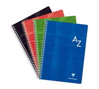 Clairefontaine Répertoire alphabétique à spirales 21 x 29,7 cm – 180 pages – 90 g – Quadrillé 5x5