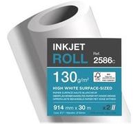 Clairefontaine - Satin - blanc - Rouleau (91,4 cm x 30 m) - 130 g/m² - 1 rouleau(x) Papier CAD G
