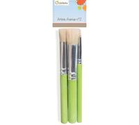 Clairefontaine Set De 3 Pinceaux Pochoir Vert
