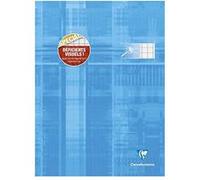 Cahier piqué spécial déficients visuels A4 96 pages grands carreaux 2 ,5mm agrandis 10x10 - Assortis