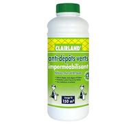 CLAIRLAND Anti-Dépots Verts & Imperméabilisant Toitures, Terrasses, Murs 1L | Traitement 2 en 1 : action curative et préventive. Action longue durée (3 à 5 ans selon le support).