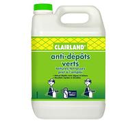 CLAIRLAND Bidon Anti-DépÃŽts Verts Toitures et Terrasses, Dallages, Murs, Solution prête à l'emploi pour pulvérisateur, 5 L, CLAIRMOUS5000, Vert