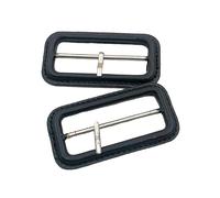 CLALoc Kit de boucles de ceinture recouvertes de cuir, taille intérieure 26/52MM, boucles coulissantes de remplacement pour sangles, colliers pour animaux de compagnie, vêtements, 5 pièces