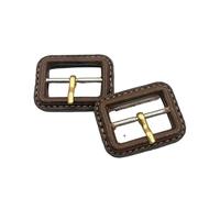 CLALoc Kit de boucles de ceinture recouvertes de cuir, taille intérieure 26/52MM, boucles coulissantes de remplacement pour sangles, colliers pour animaux de compagnie, vêtements, 5 pièces