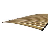 CLAMARO Sommier à Lattes Enroulable 90x200, 22 Lattes Multiplis de Bouleau | Embouts de protection inclus, trous de fixation pré-percés, Charge maximale 150 kg, pour lits boxspring et mezzanine, Cambré
