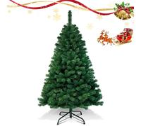 Clanmacy 210cm Arbre de Noël artificiel, Sapin avec support métallique, Arbre de Noël 900 pointes aiguilles PVC, Arbre artificiel Noël système de pliage vert