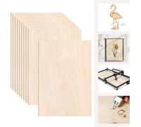 Clanmacy 40 pcs A3 plaque de bois | 420 x 300 x 3 | Découpes fines en contreplaqué | Feuille parfaite pour la scie à chantourner, la pyrogravure, la découpe laser, le routeur CNC, ajouré