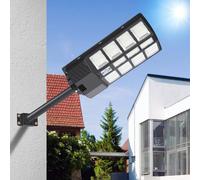 Clanmacy 5X 400W Réverbère mural solaire avec détecteur de mouvement Lampe de rue LED