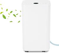 Clanmacy Déshumidificateur - 16 L / jour, réservoir de 2L, jusqu'à 25 m², électrique, séchage du linge, minuterie, mode auto - Capacité de déshumidification : 16 L / jour