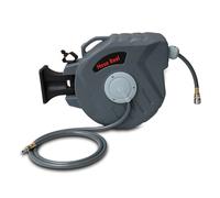 Clanmacy Enrouleur de tuyau 20m Enrouleur de tuyau automatique 18bar Boîte à tuyau murale avec raccord et rétraction automatique Support mural flexible Tuyau à air comprimé