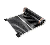 Clanmacy film chauffant chauffage au sol chauffage électrique infrarouge, 220W/m2, convient pour 5m2, set de film chauffant, 2x0.5m par pièce