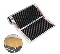 Clanmacy film chauffant chauffage au sol chauffage électrique infrarouge, 220W/m2, convient pour 7m2, set de film chauffant, 2x0.5m par pièce