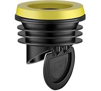 Clapet anti odeur pvc 100, joint de toilettes anti-odeur avec clapet anti-retour pour tuyaux en PVC de 100 à 110 mm (noir) Label