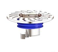 Clapet anti-refoulement en laiton avec valve magnétique pour bonde de douche - Noyau anti-odeur pour insectes 7,4 cm Doré (argenté)