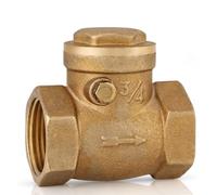 Clapet anti-retour à battant laiton à filetage femelle DN20 3/4", vanne unidirectionnelle anti-retour 232PSI dispositif anti-retour d'eau pour canalisation d'eau chaude et froide