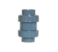 Clapet anti-retour à boule PVC 50 mm à coller - Fitt, PN16, ACS