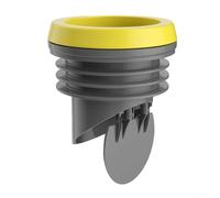 Clapet anti-retour à bride, cire épaisse étanche pour joint de toilette, caoutchouc anti-odeur avec valve de prévention du refoulement (gris)