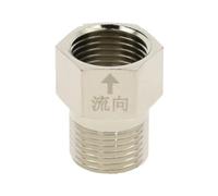 Clapet anti-retour de toilettes, 1 pièce, filetage mâle femelle 1/2 "3/4", en cuivre nickelé, vanne unidirectionnelle, clapet anti-retour de reflux(DN15 Male X Female 1)