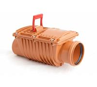 Clapet anti-retour DN110, double clapet, protection contre les rongeurs, pour tuyaux d'évacuation et de ventilation