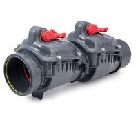 Clapet anti-inondation PP DN 110 2 battants ZB2K110