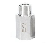 Clapet anti-retour en acier inoxydable 304 1/2" mâle vers femelle (1/4) | Acier inoxydable 304, résistant à la corrosion, empêche le reflux, filetage 1/4", design durable