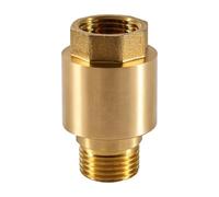 Clapet anti-retour en laiton 1/2", clapet anti-retour en laiton | Clapet anti-retour fileté, 1/2" AG vers IG, pour alimentation en eau, chauffage, conduite d'eau