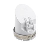 Clapet anti-retour en PVC avec bouchon anti-odeurs et tamis | Cache-tuyau d'évacuation anti-odeur pour extérieur, balcon et jardin, blanc, compatible avec les tailles de tuyaux 50/75/110