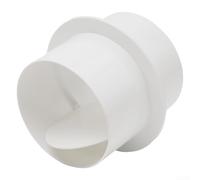 Clapet anti-retour en PVC blanc pour hotte de cuisine, salle de bain, cuisine, tuyau rond (80 mm)