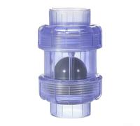 Clapet anti-retour en PVC transparent de 1,3 cm | True Union Anti-retour Anti-refoulement Pompe de Piscine Arrosage Installation Verticale Raccord d'eau Transparent Sch80 UPVC