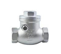 Clapet anti-retour horizontal à bouche en fil d'acier inoxydable filetage femelle acier 304 1/2 Quot; 3/4 quot; 1 1-1/4 pièces(1.25 Inch)